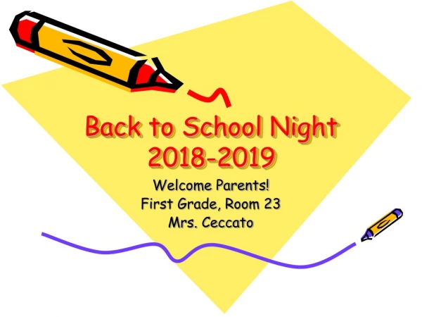 Back to School Night 2018-2019