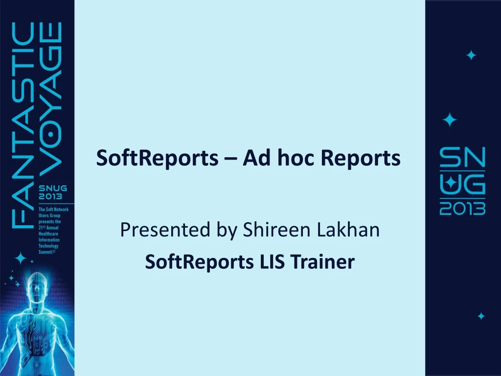 softreports ad hoc reports