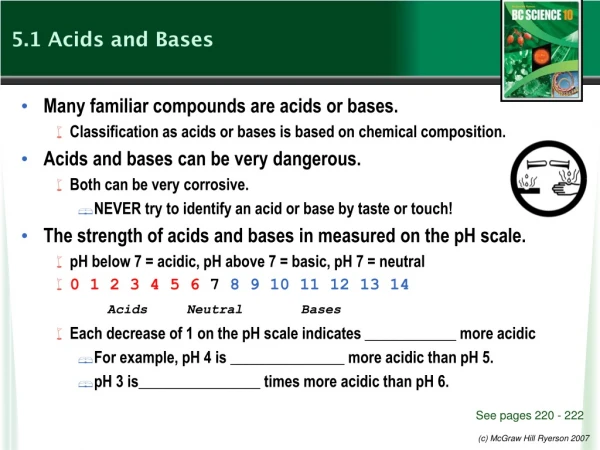 5.1  Acids and Bases