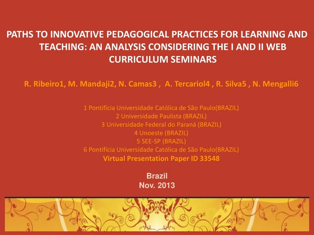 paths to innovative pedagogical practices