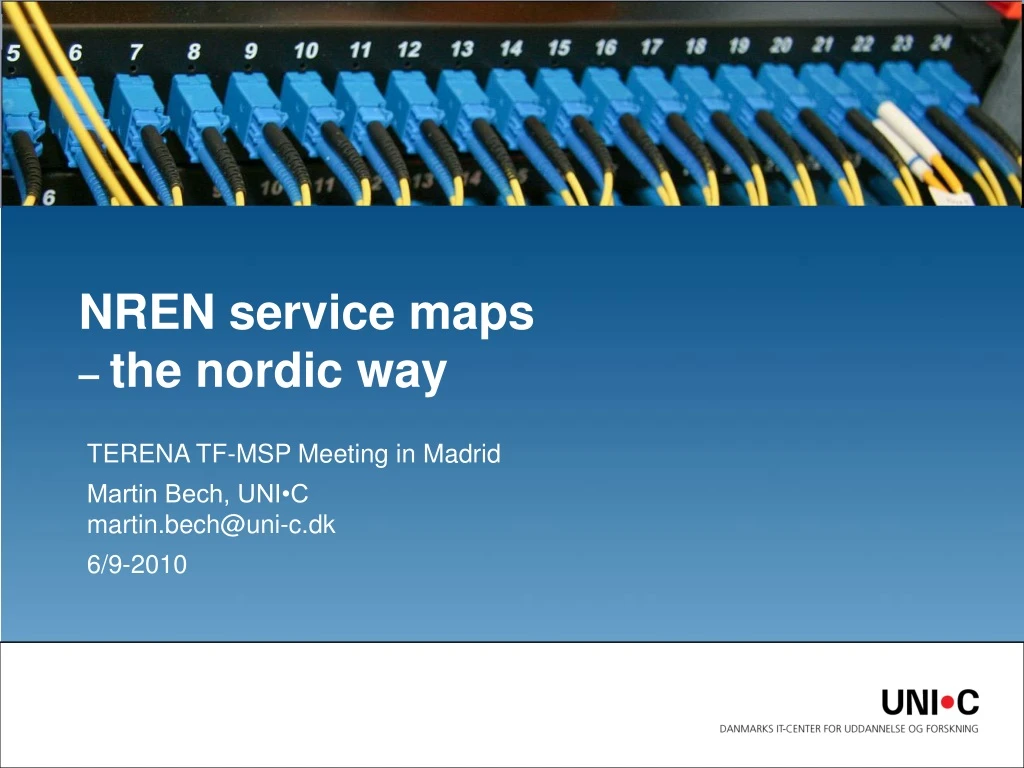 nren service maps the nordic way