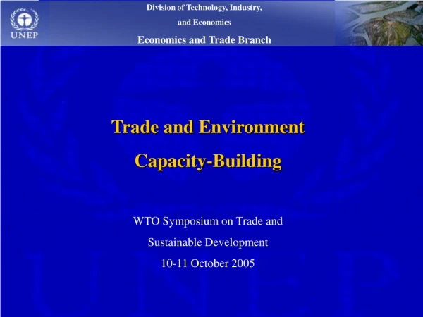 Trade and Environment  Capacity-Building