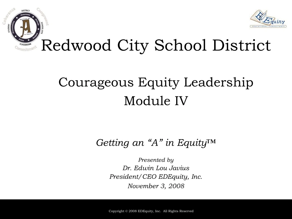 redwood city school district courageous equity leadership module iv