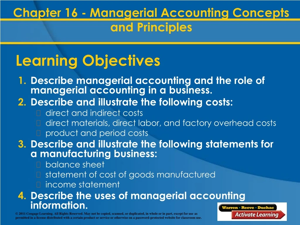 learning objectives