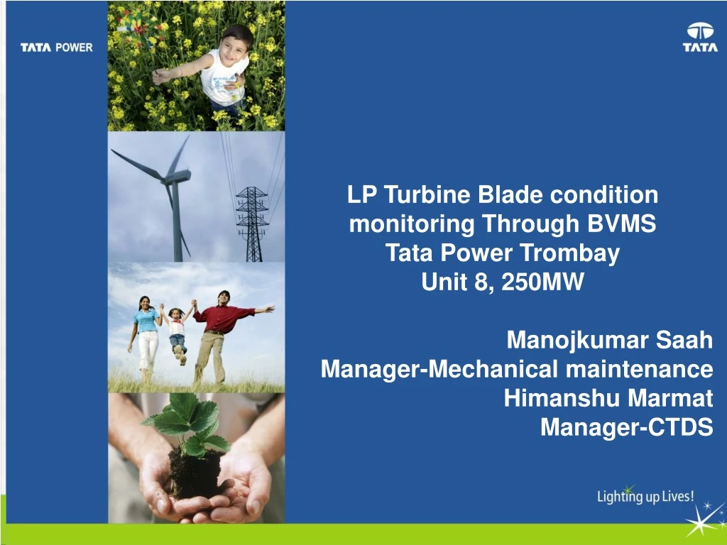 lp turbine blade condition monitoring through