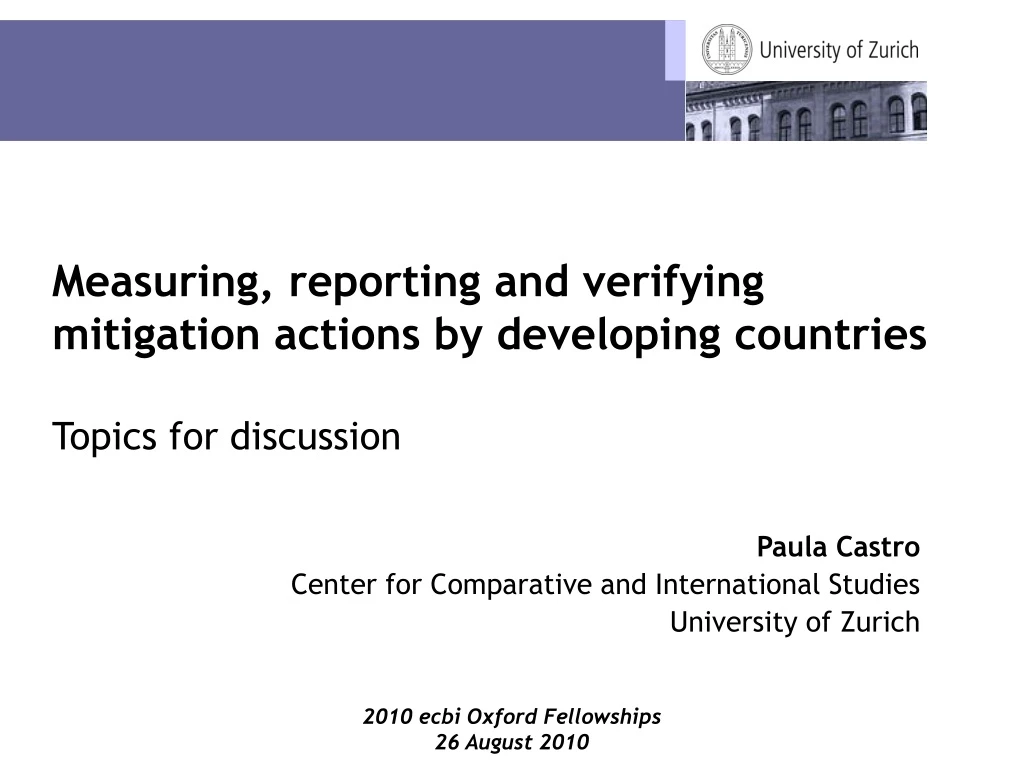 measuring reporting and verifying mitigation actions by developing countries topics for discussion