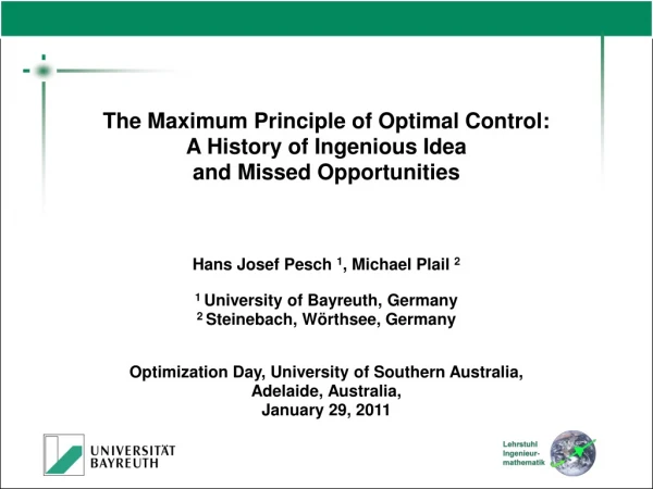 The Maximum Principle of Optimal Control: A History of Ingenious Idea  and Missed Opportunities
