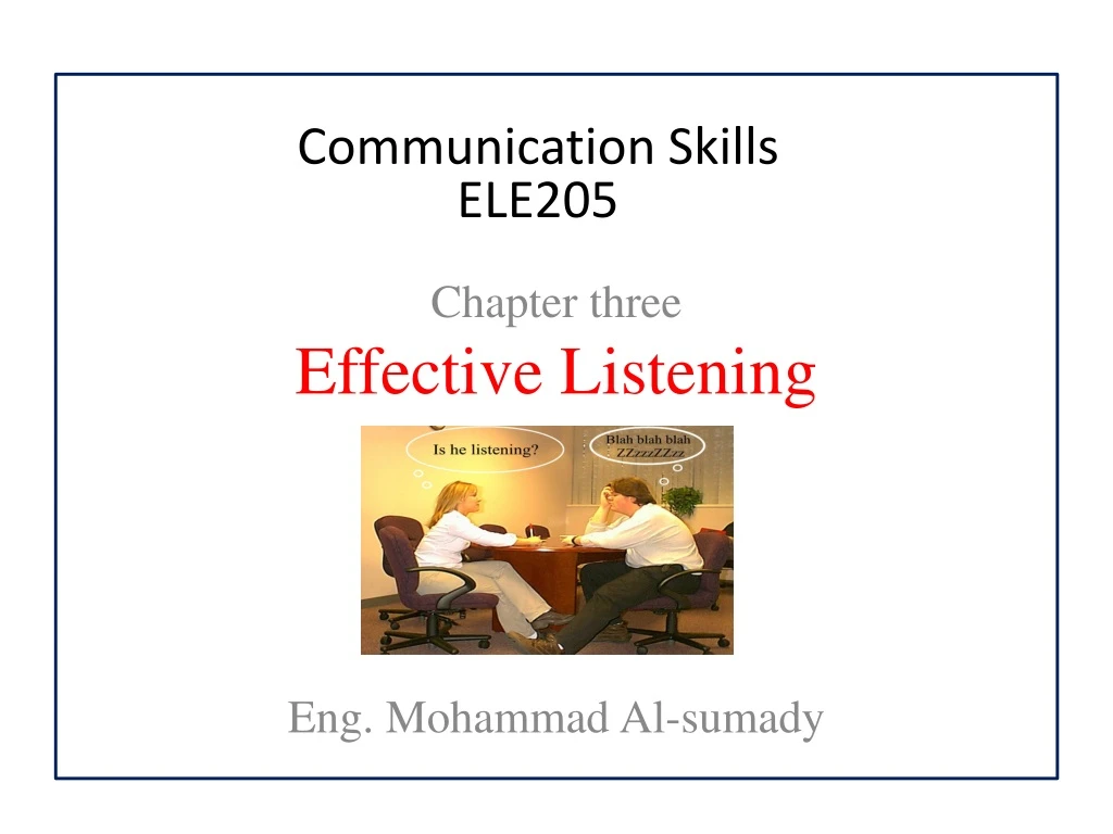 chapter three effective listening eng mohammad al sumady