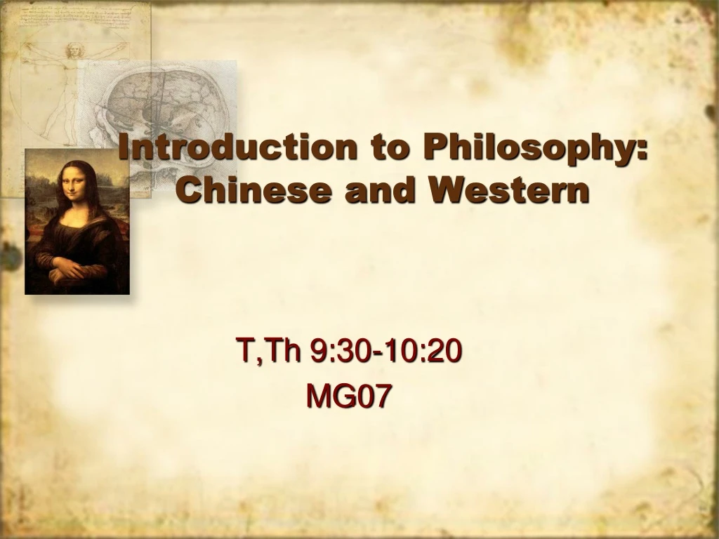 introduction to philosophy chinese and western