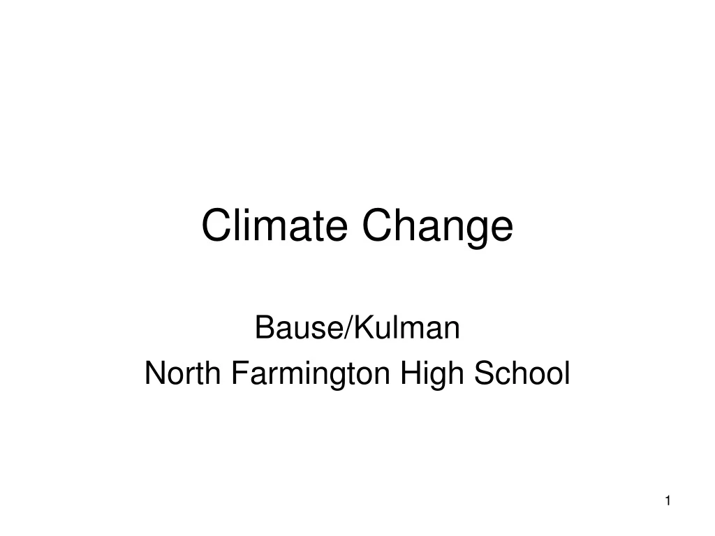 climate change