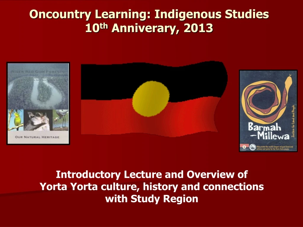 oncountry learning indigenous studies