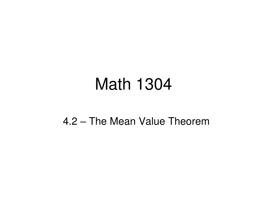 math 1304