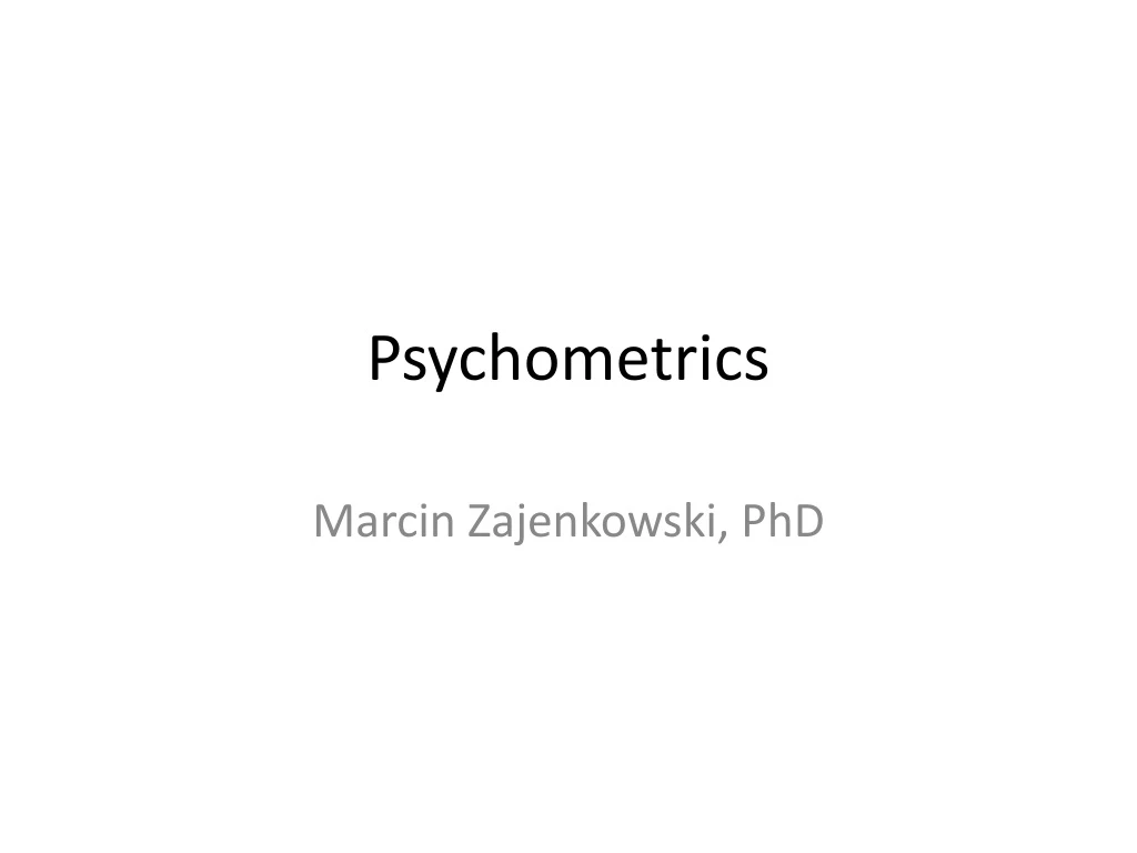 psychometrics