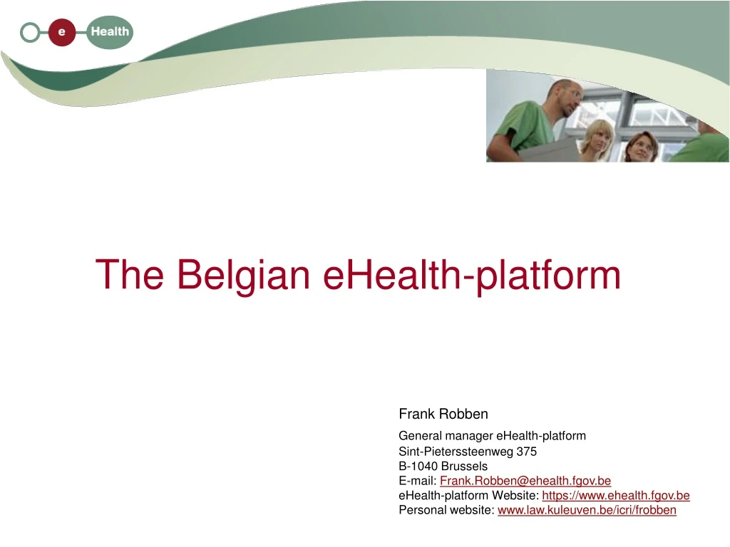 the belgian ehealth platform