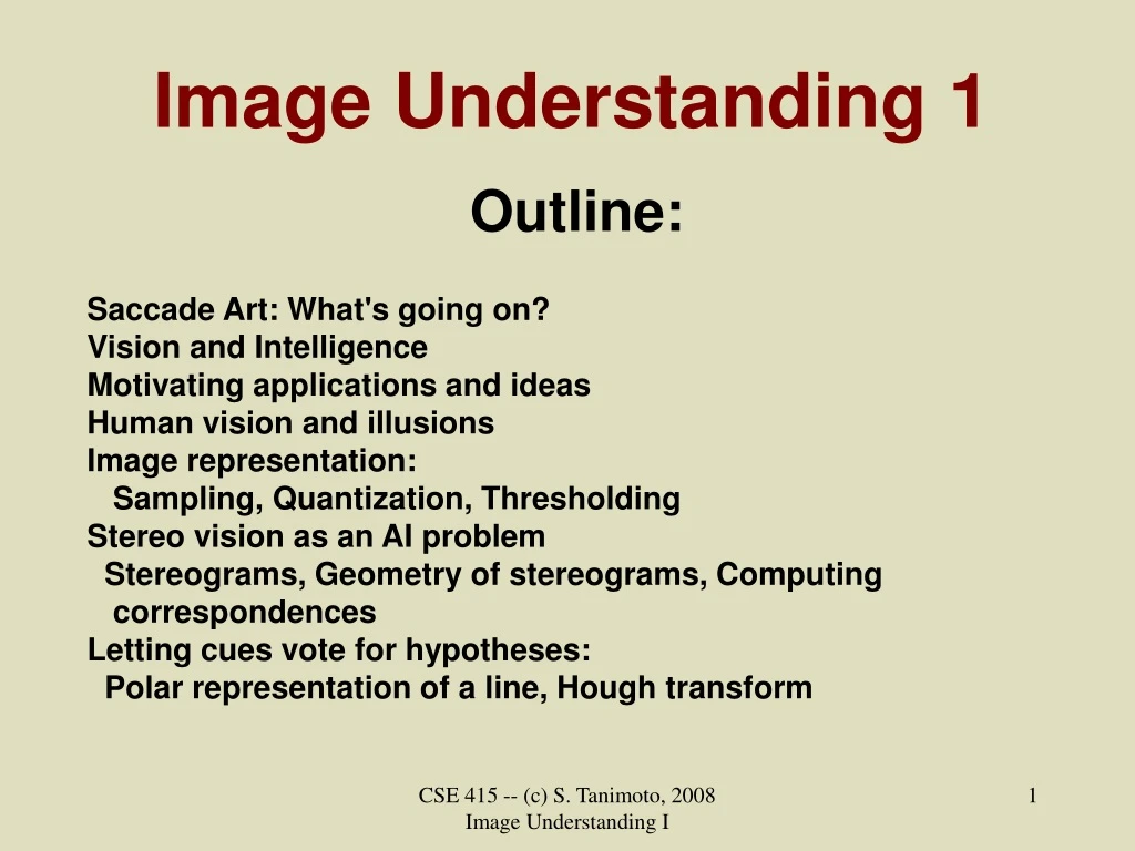 image understanding 1