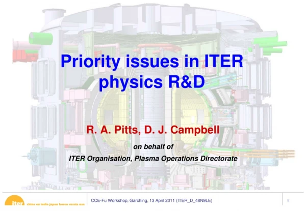 Priority issues in ITER physics R&amp;D