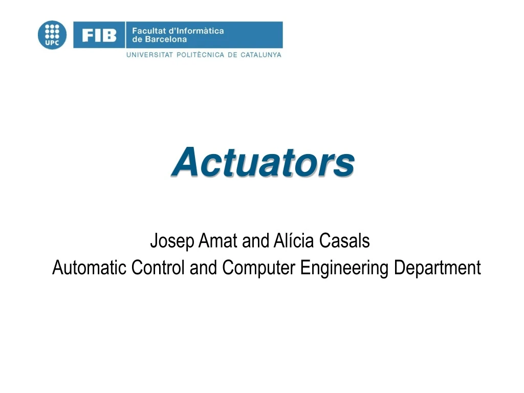 actuators