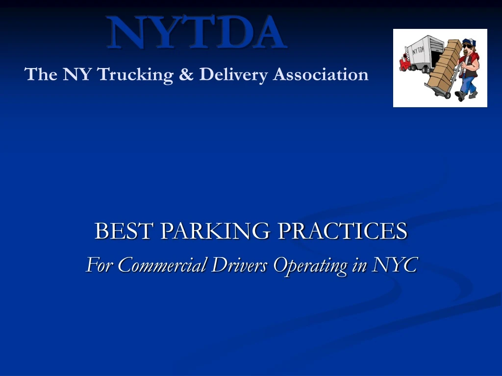 nytda the ny trucking delivery association