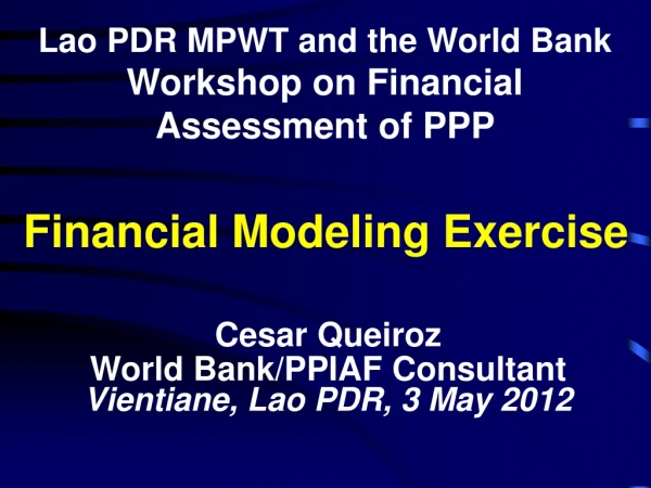 Financial Modeling Exercise