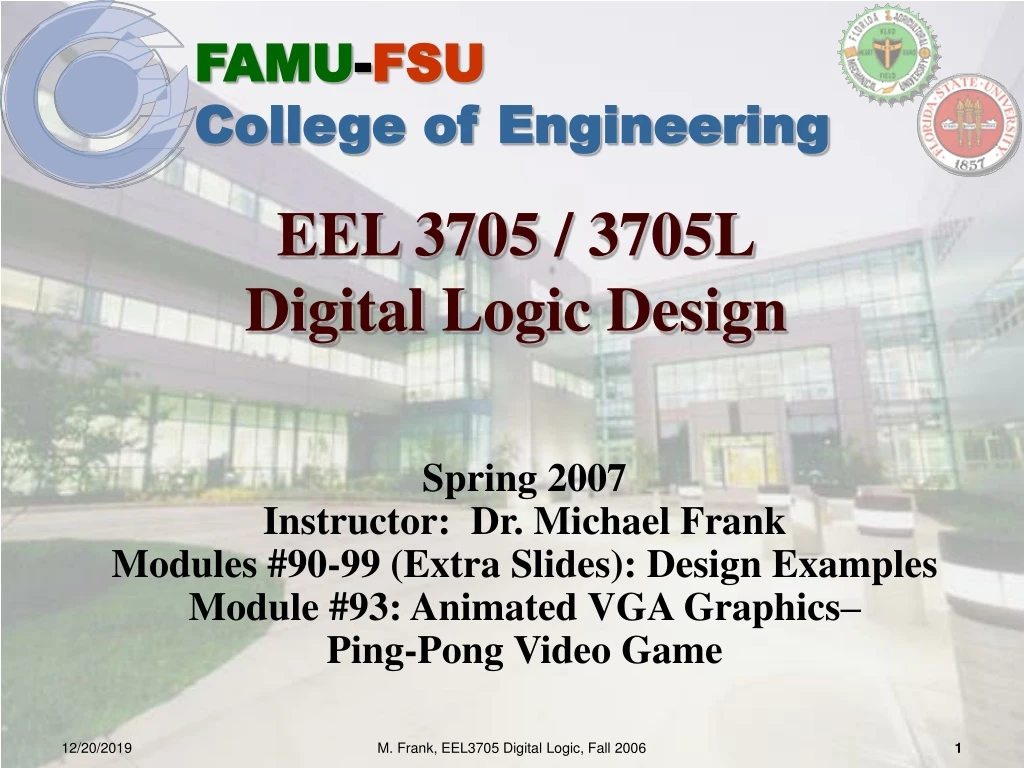 eel 3705 3705l digital logic design