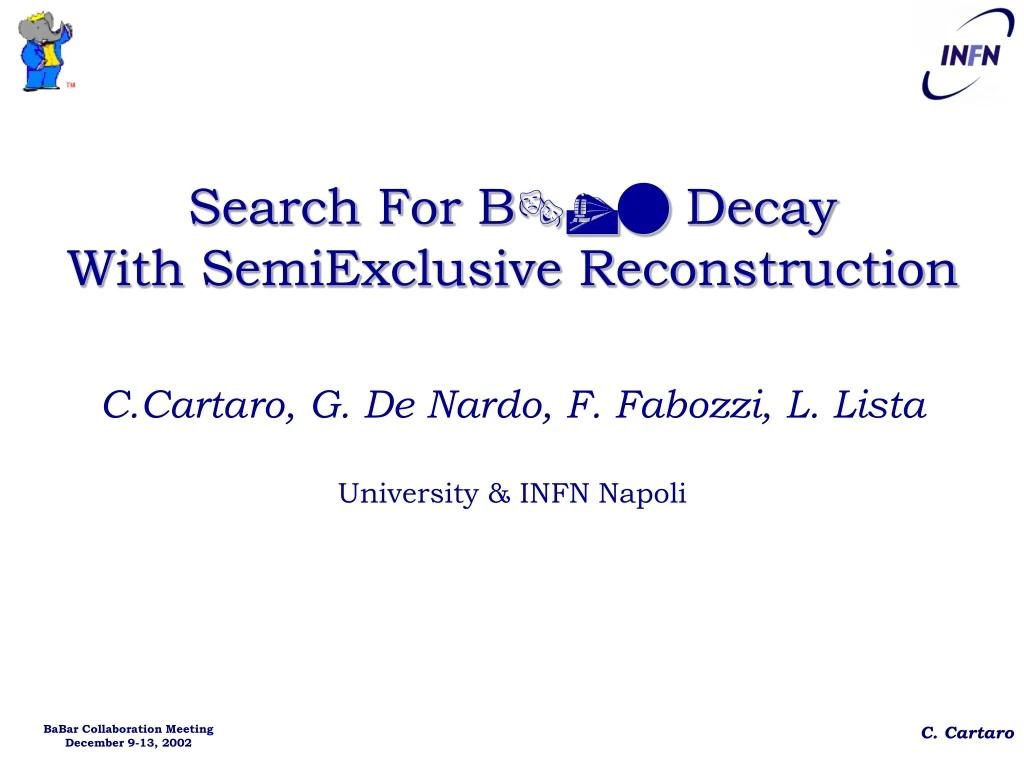 search for b decay with semiexclusive