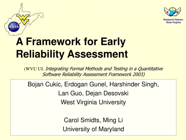 A Framework for Early Reliability Assessment