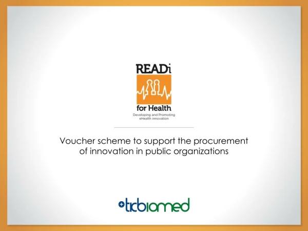 Voucher scheme to support the procurement of innovation in public organizations