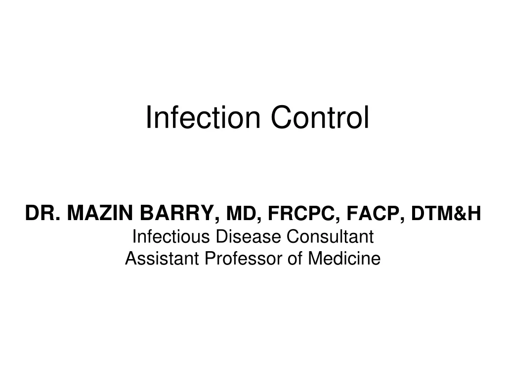 infection control