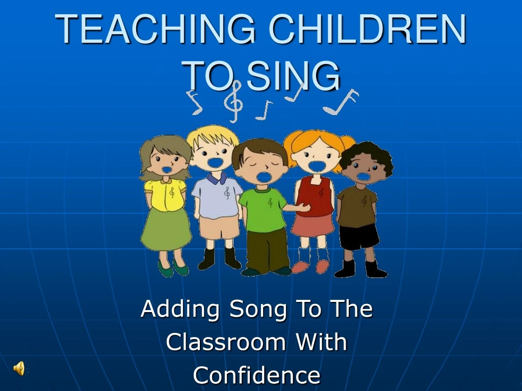 teaching children to sing