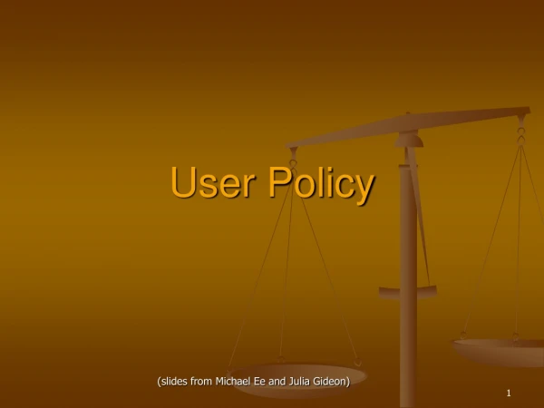 User Policy