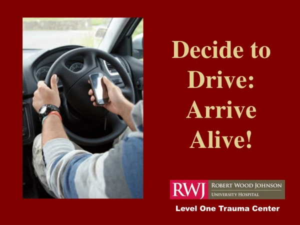 Decide to Drive: Arrive Alive!