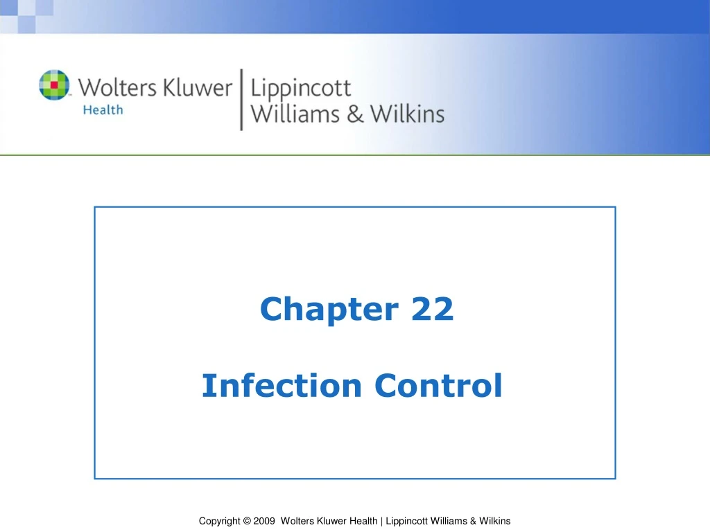 chapter 22 infection control