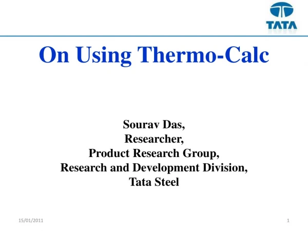 On Using Thermo-Calc