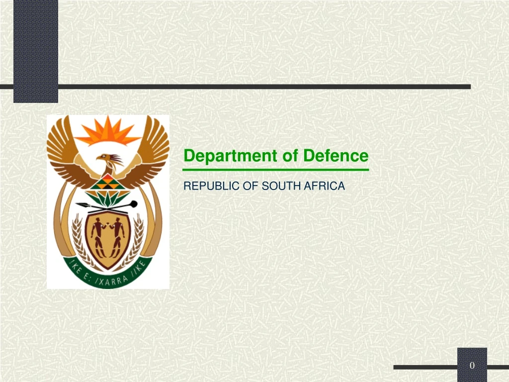 department of defence republic of south africa