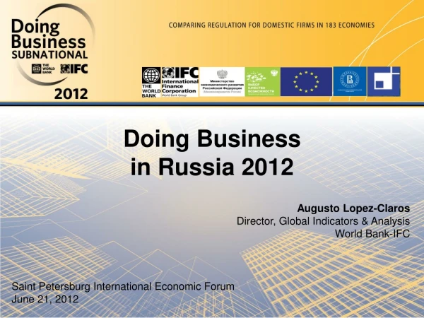 Doing Business  in Russia 2012