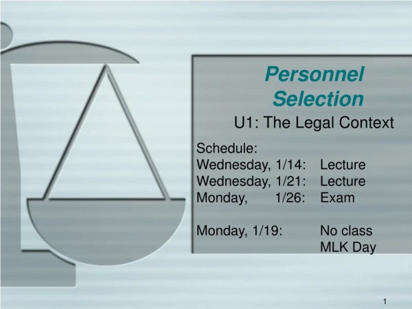 Personnel Selection