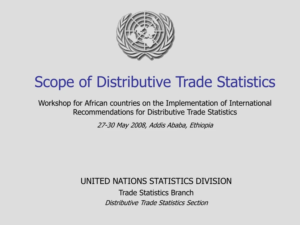 scope of distributive trade statistics workshop
