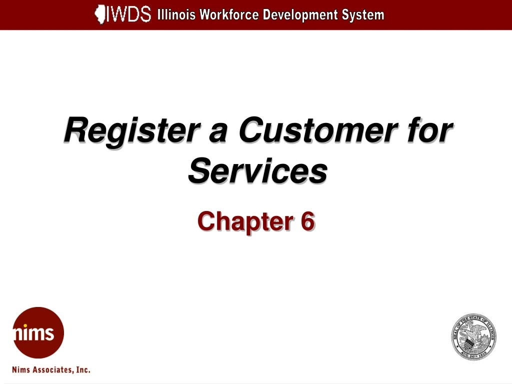 register a customer for services