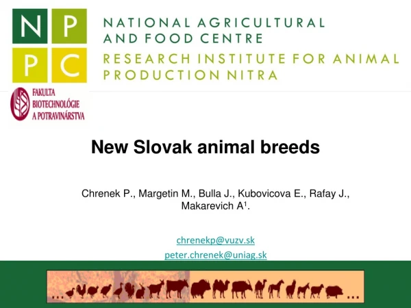 New Slovak animal breeds