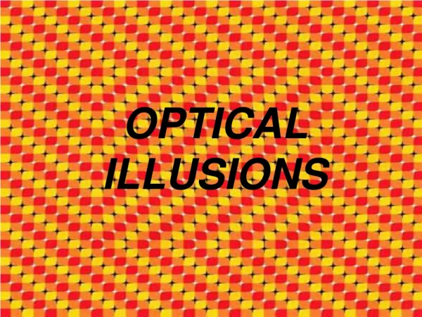 OPTICAL ILLUSIONS