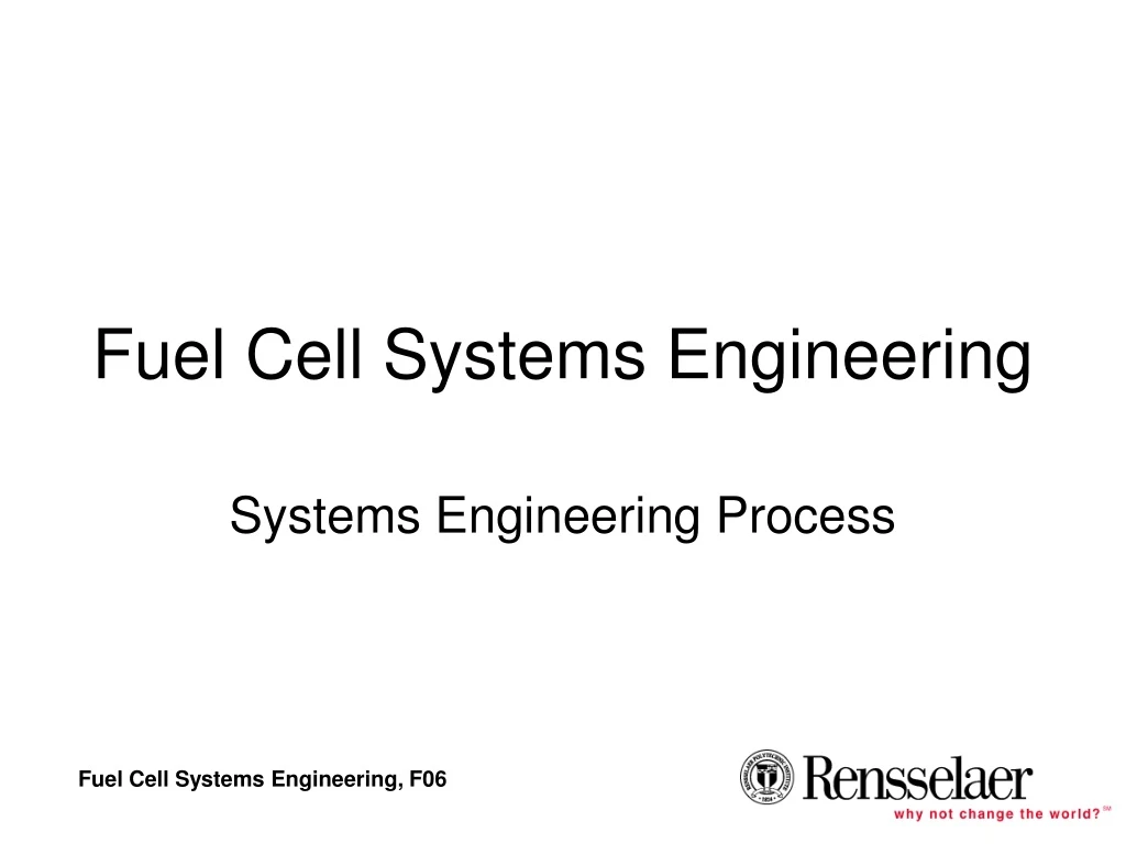 fuel cell systems engineering