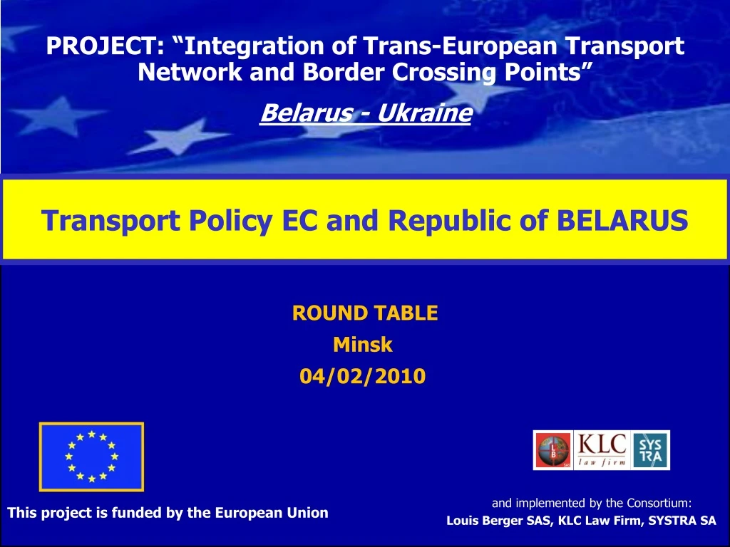 project integration of trans european transport