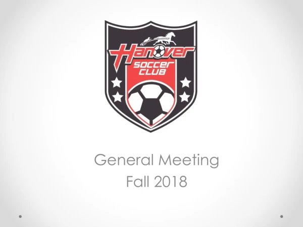 General Meeting  Fall  2018