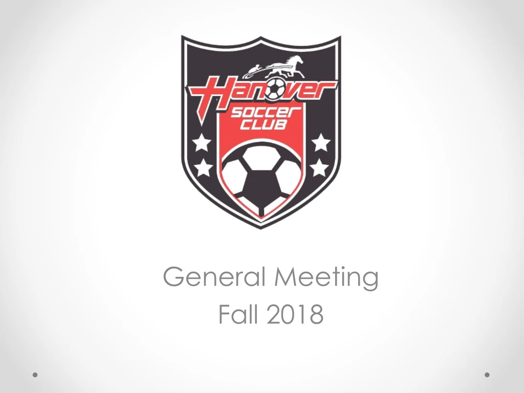 general meeting fall 2018