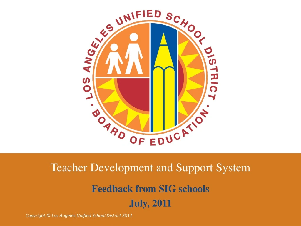 teacher development and support system