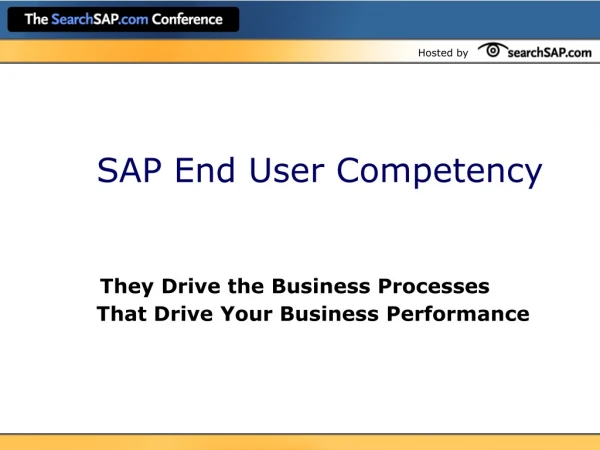 SAP End User Competency