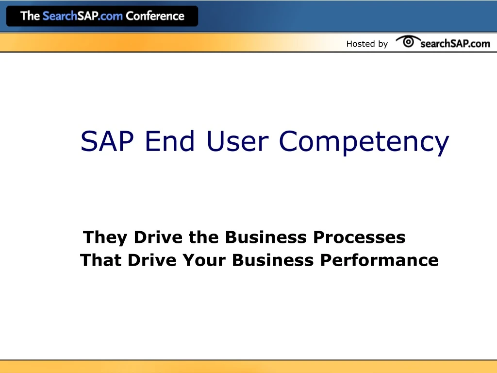 sap end user competency