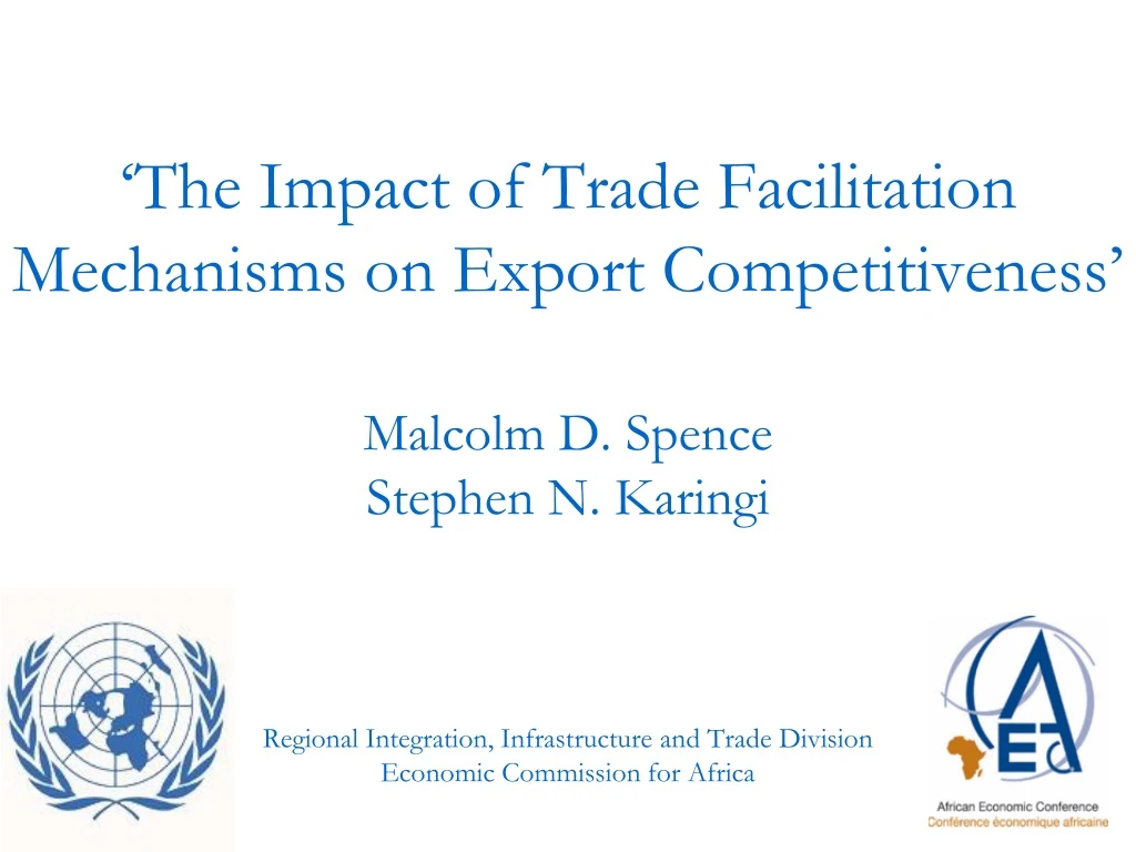 the impact of trade facilitation mechanisms on export competitiveness