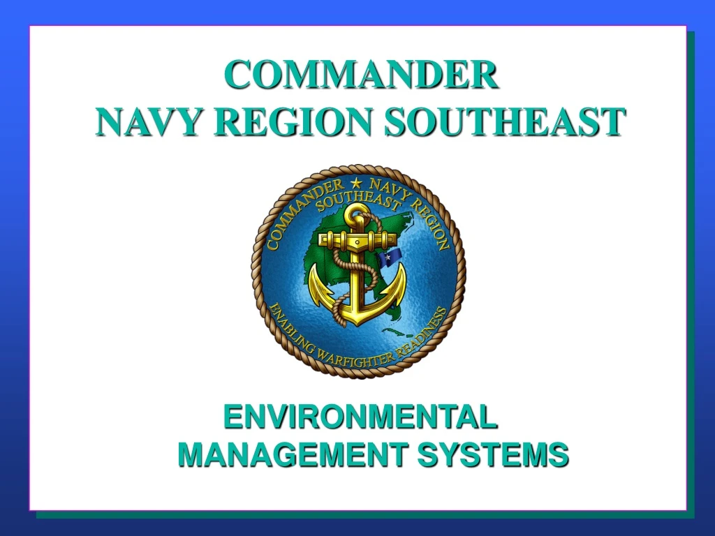 commander navy region southeast