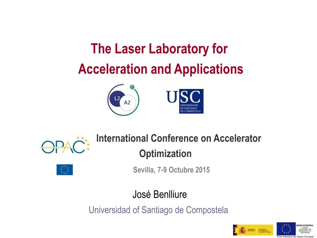 the laser laboratory for acceleration